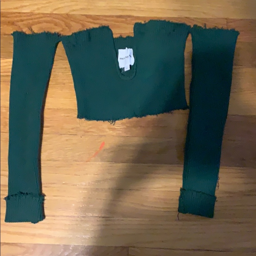 Green crop top - Picture 2 of 2